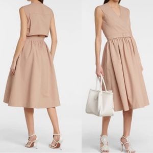 Alaia Belted Sleeveless Wrap Dress